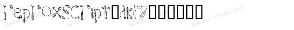 Reproxscript-dKL7字体转换