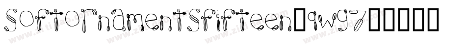 Softornamentsfifteen-9Wg7字体转换