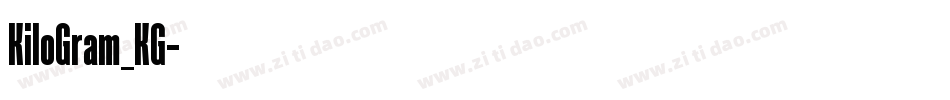 KiloGram_KG字体转换