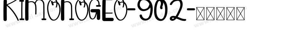 KimonoGeo-902字体转换