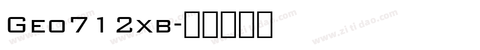 Geo712xb字体转换
