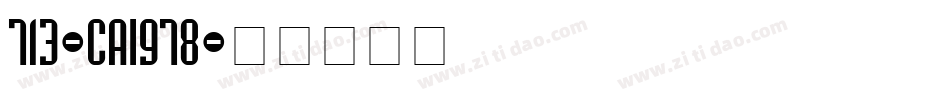 713-CAI978字体转换