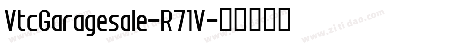 VtcGaragesale-R71V字体转换