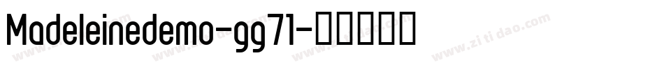 Madeleinedemo-gg71字体转换