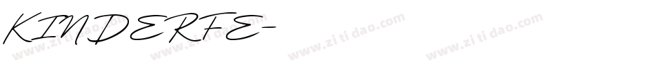 KINDERFE字体转换
