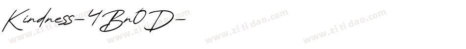 Kindness-4Bn0D字体转换