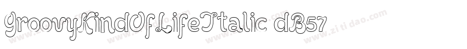 GroovyKindOfLifeItalic-dB57字体转换