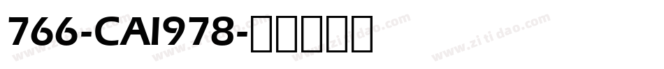 766-CAI978字体转换