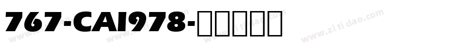 767-CAI978字体转换
