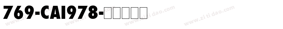 769-CAI978字体转换