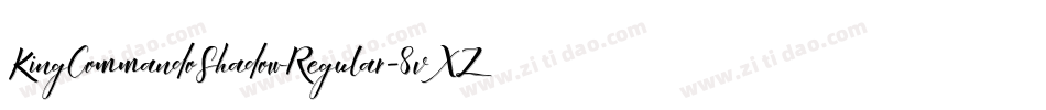 KingCommandoShadowRegular-8vXZ字体转换