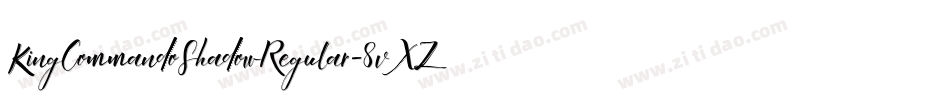 KingCommandoShadowRegular-8vXZ字体转换