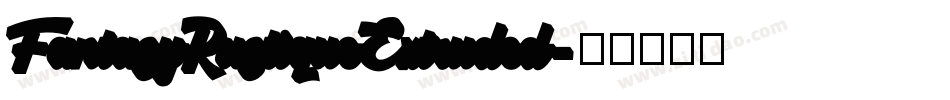 FantasyRustiqueExtruded字体转换