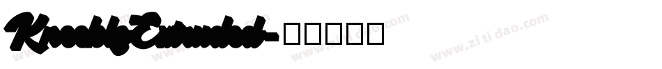 KneeblsExtruded字体转换