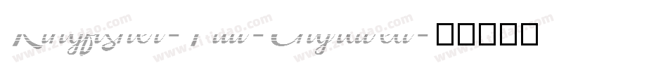 Kingfisher-Full-Engraved字体转换
