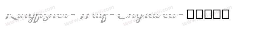 Kingfisher-Half-Engraved字体转换