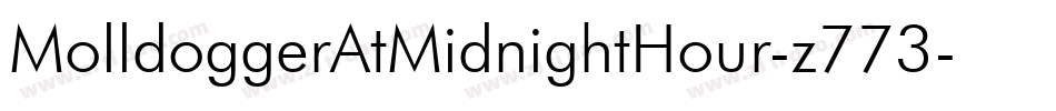 MolldoggerAtMidnightHour-z773字体转换
