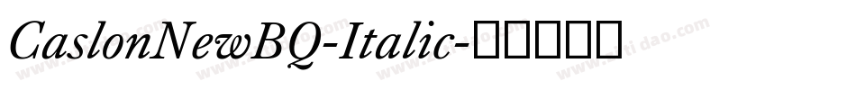 CaslonNewBQ-Italic字体转换