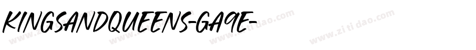 KingsAndQueens-gA9E字体转换