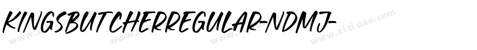KingsbutcherRegular-ndmJ字体转换