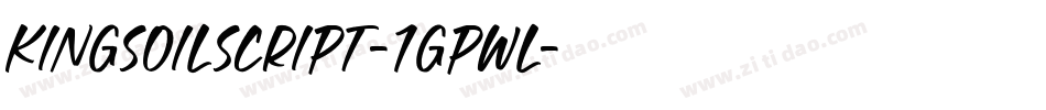 KingsoilScript-1GPwL字体转换