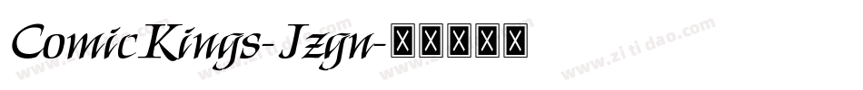 ComicKings-Jzgn字体转换