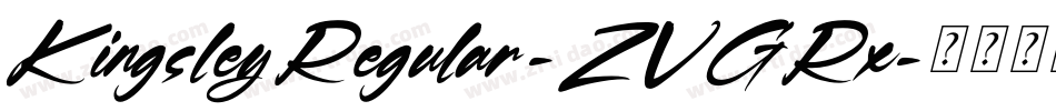 KingsleyRegular-ZVGRx字体转换
