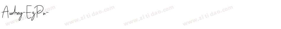 Audrey-EzPn字体转换