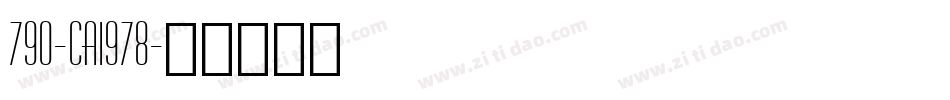 790-CAI978字体转换