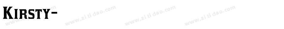Kirsty字体转换