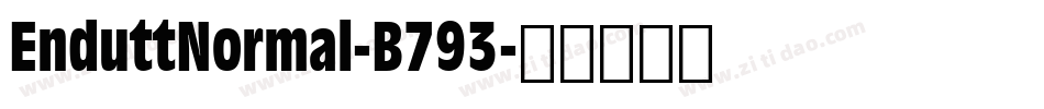 EnduttNormal-B793字体转换