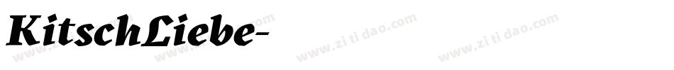 KitschLiebe字体转换