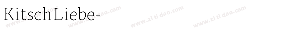 KitschLiebe字体转换