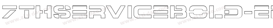 7ThServiceBold-En48字体转换