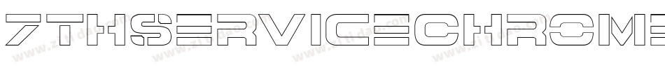 7ThServiceChromeItalic-34l8字体转换