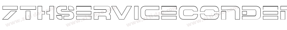 7ThServiceCondensedItalic-pYgO字体转换