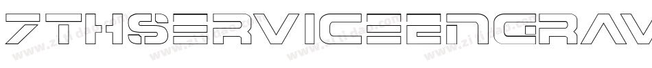 7ThServiceEngravedItalic-AVRA字体转换