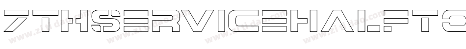 7ThServiceHalftoneItalic-GR3g字体转换