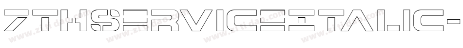 7ThServiceItalic-jl90字体转换