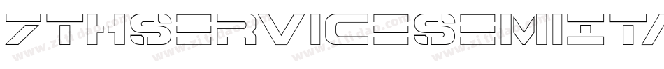 7ThServiceSemiItalic-ydYe字体转换