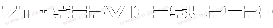 7ThServiceSuperItalic-9OMn字体转换