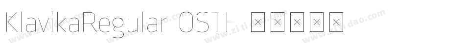 KlavikaRegular-OSTF字体转换
