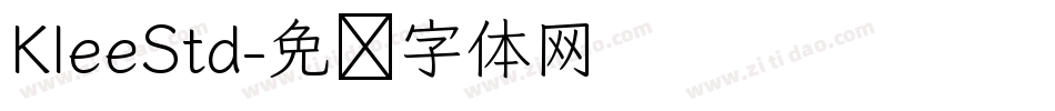 KleeStd字体转换