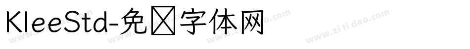 KleeStd字体转换