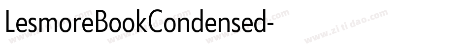 LesmoreBookCondensed字体转换