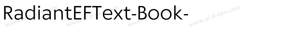 RadiantEFText-Book字体转换