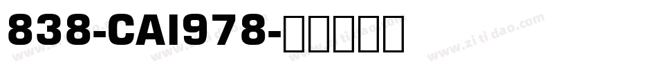 838-CAI978字体转换