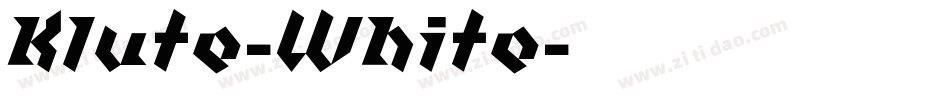 Klute-White字体转换