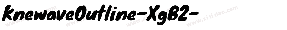 KnewaveOutline-XgB2字体转换
