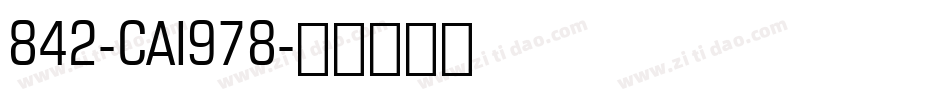 842-CAI978字体转换